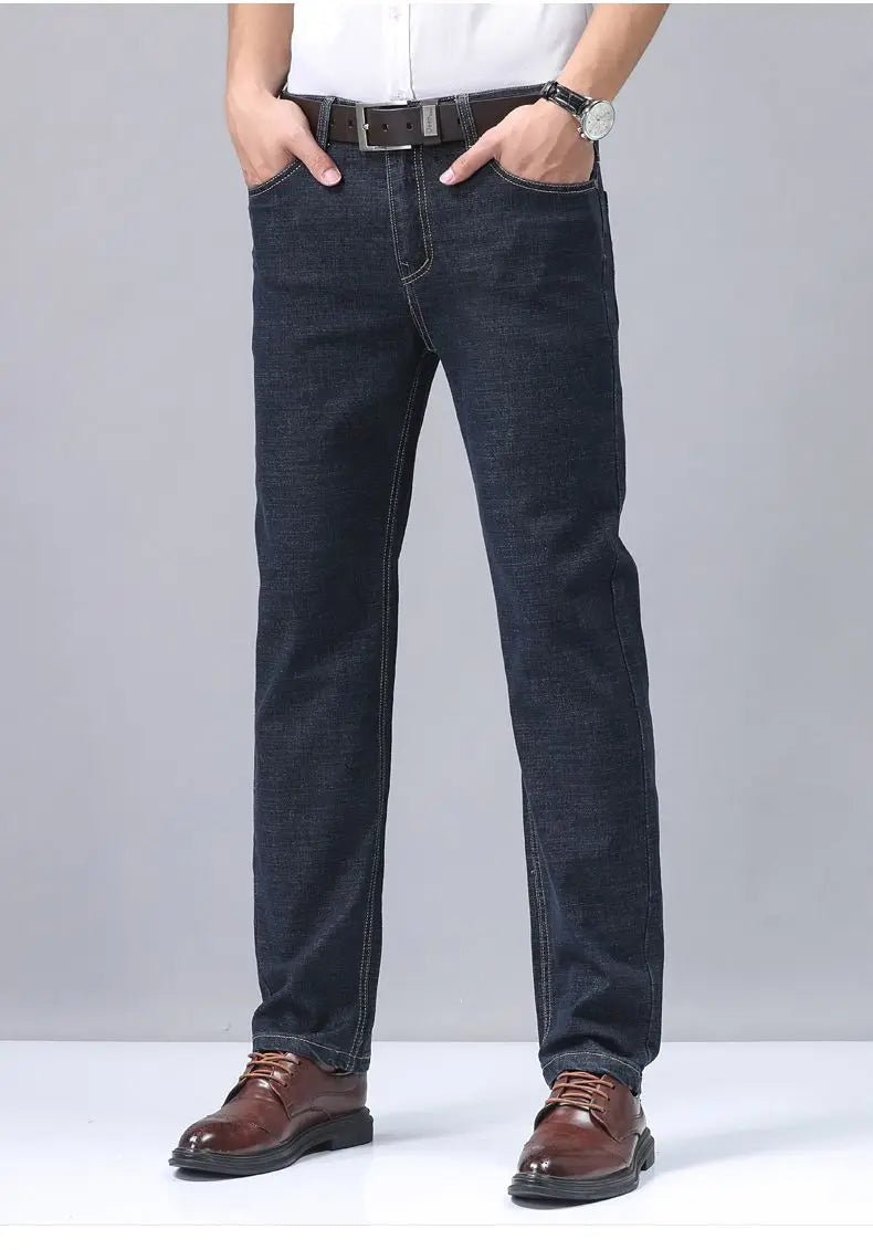 Men's Elastic Cotton Jeans