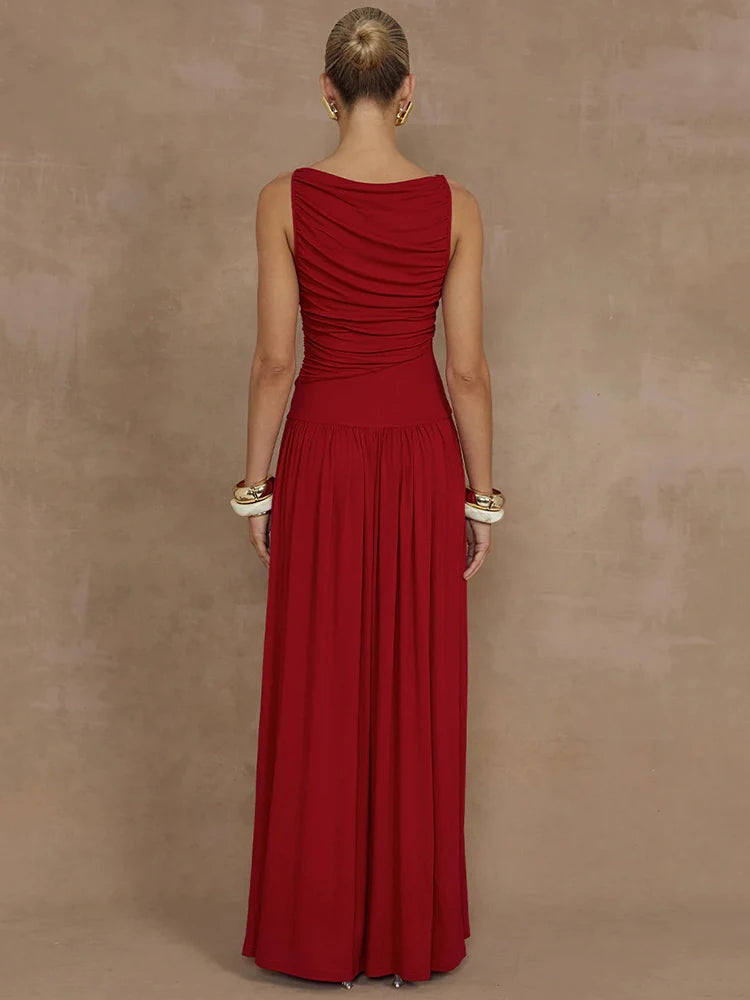 Elegant Sleeveless Maxi Dress