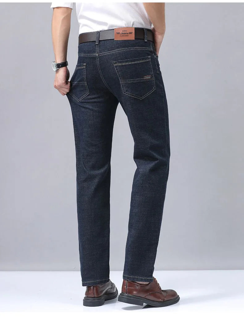 Men's Elastic Cotton Jeans