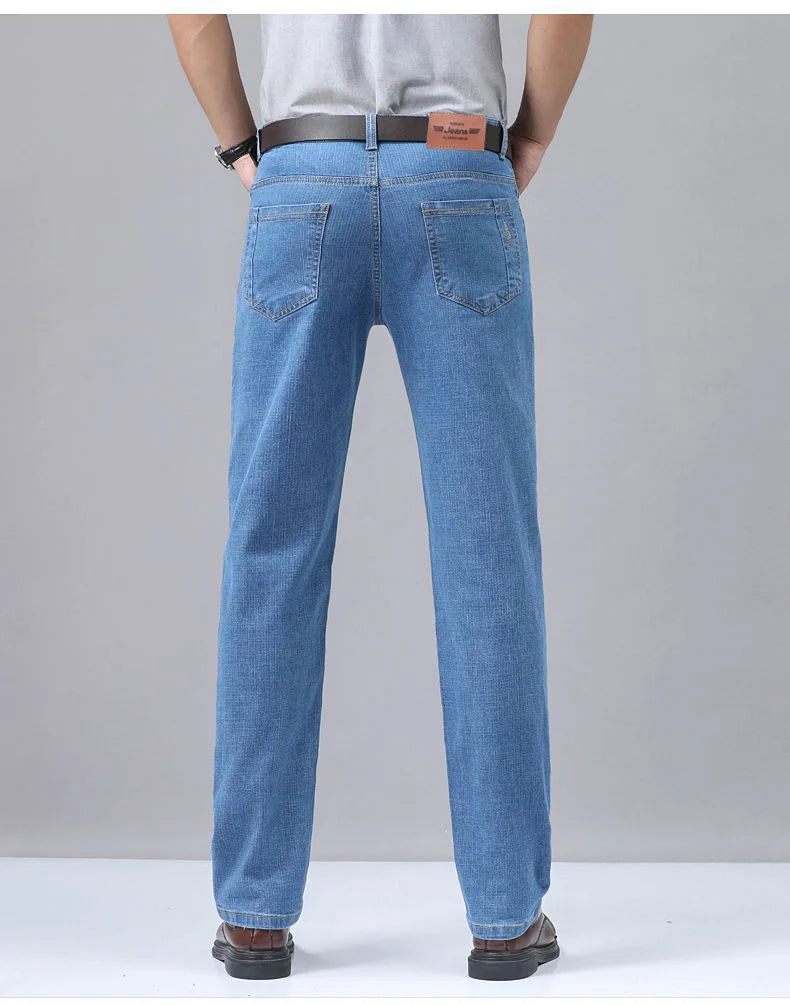 Men's Elastic Cotton Jeans