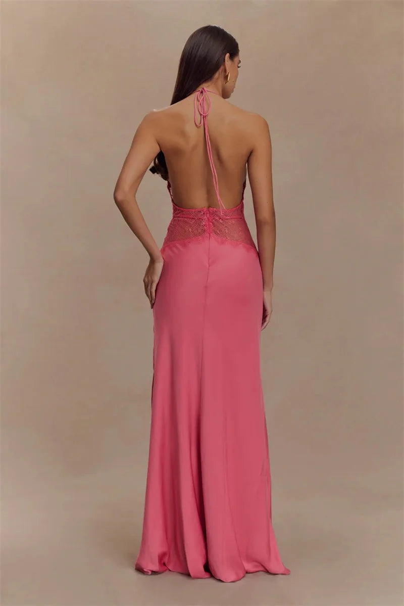 Sleeveless High Waist Long Dress