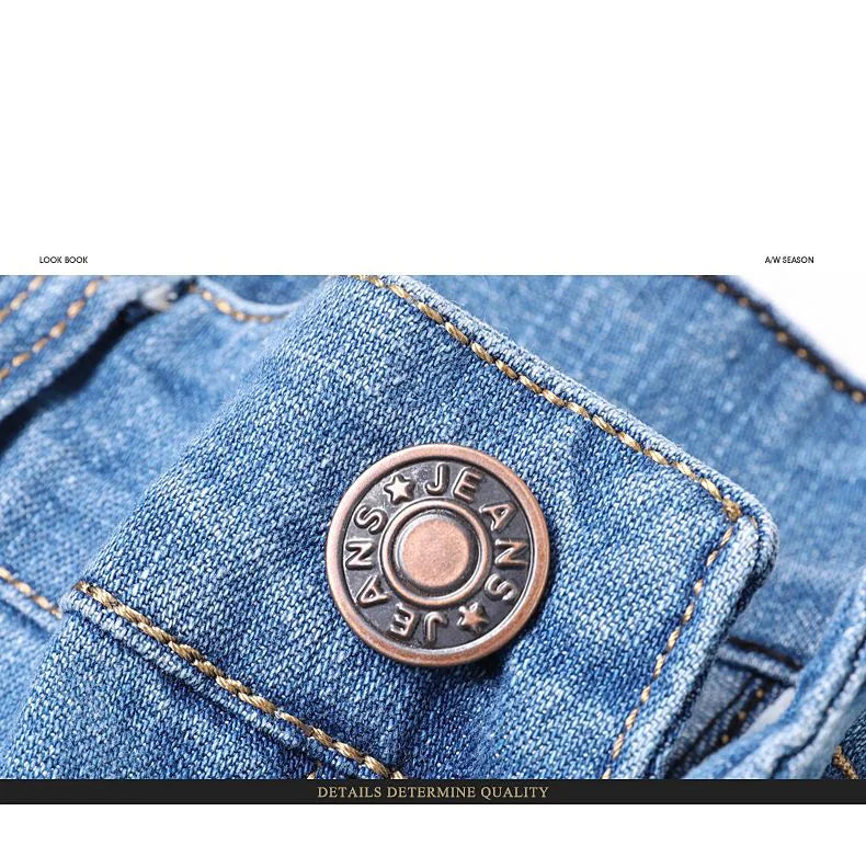 Men's Elastic Cotton Jeans