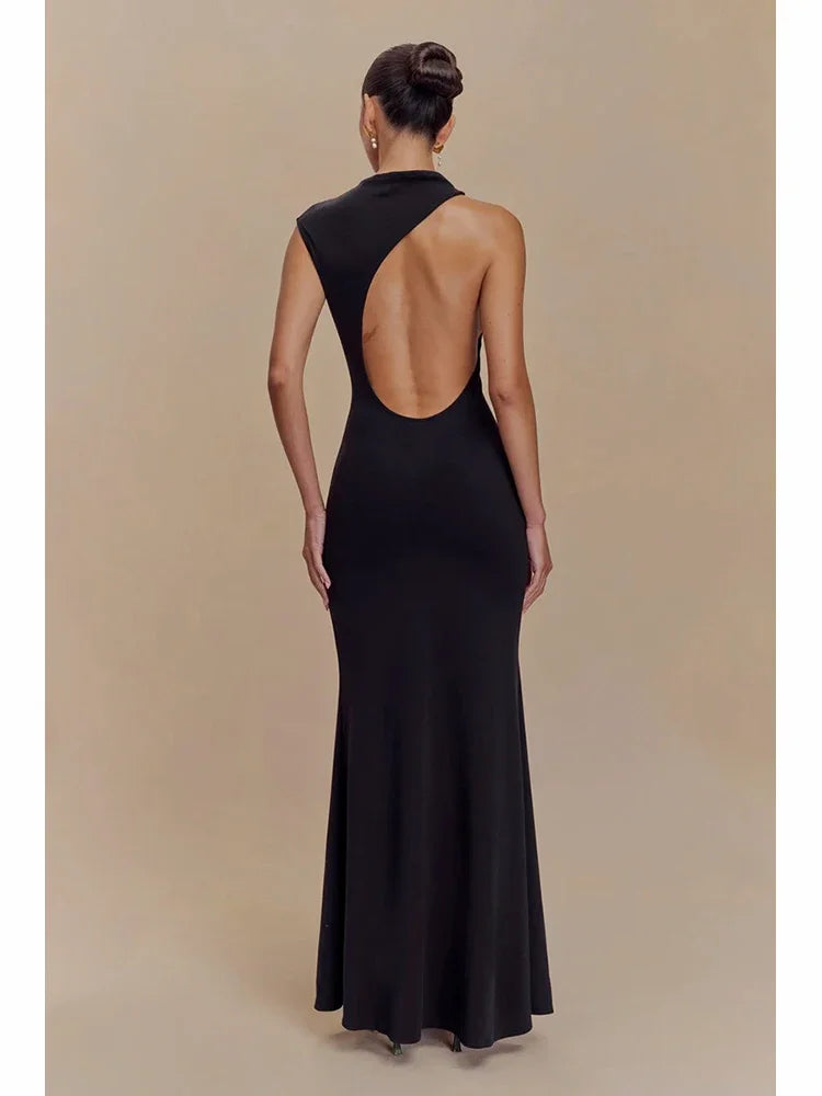 Black Sleeveless Long dress