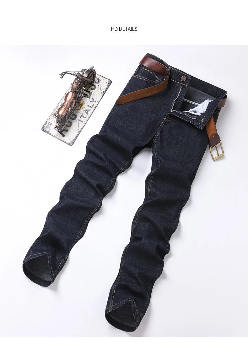 Men's Elastic Cotton Jeans