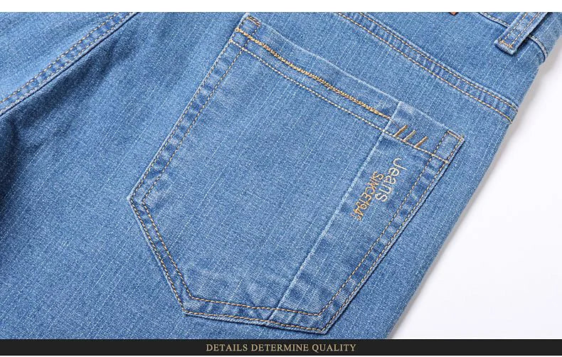 Men's Elastic Cotton Jeans