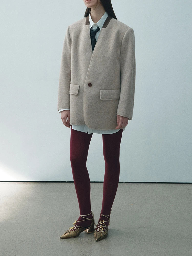 Designer Contrast Color Blazers
