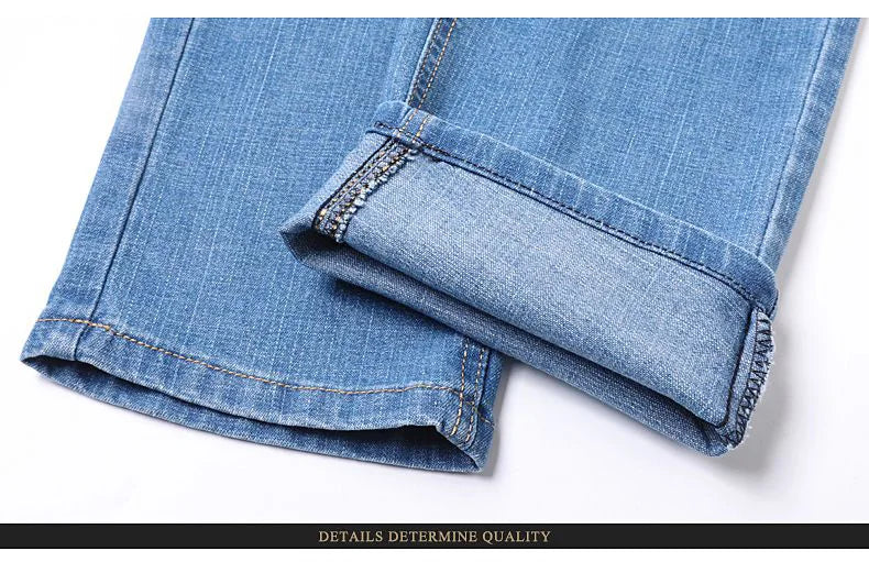 Men's Elastic Cotton Jeans