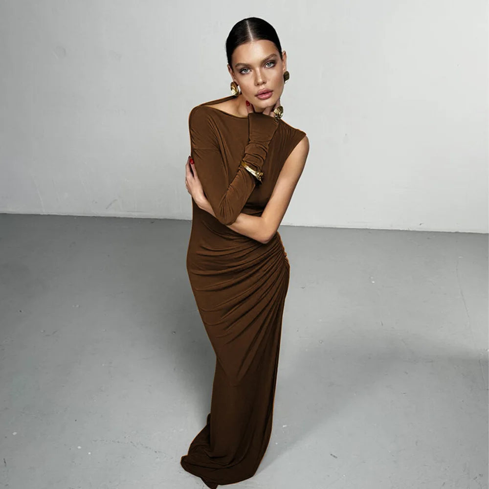 Elegant Single Sleeve Dress