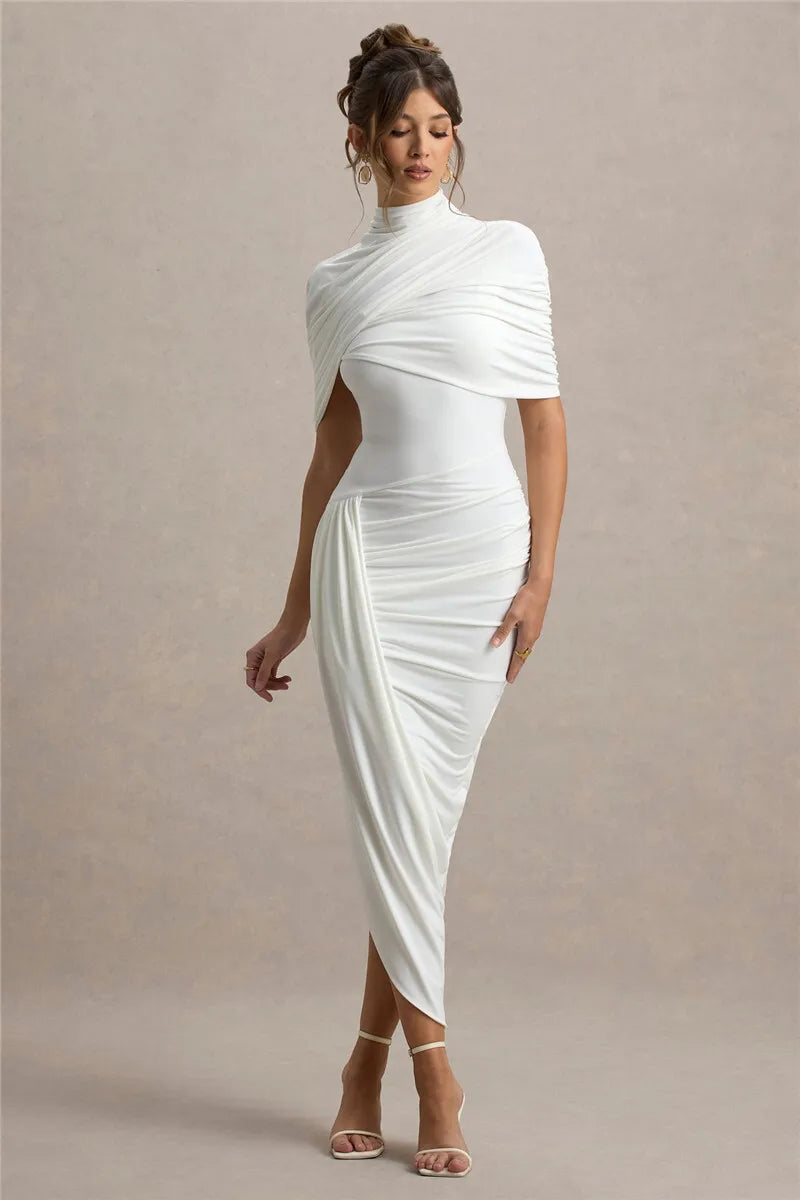 Slim High Waist Long Dress