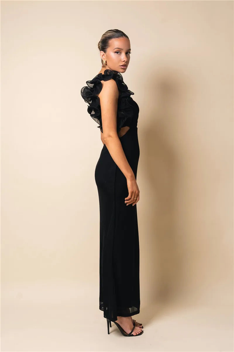 Sleeveless Backless Long Dress