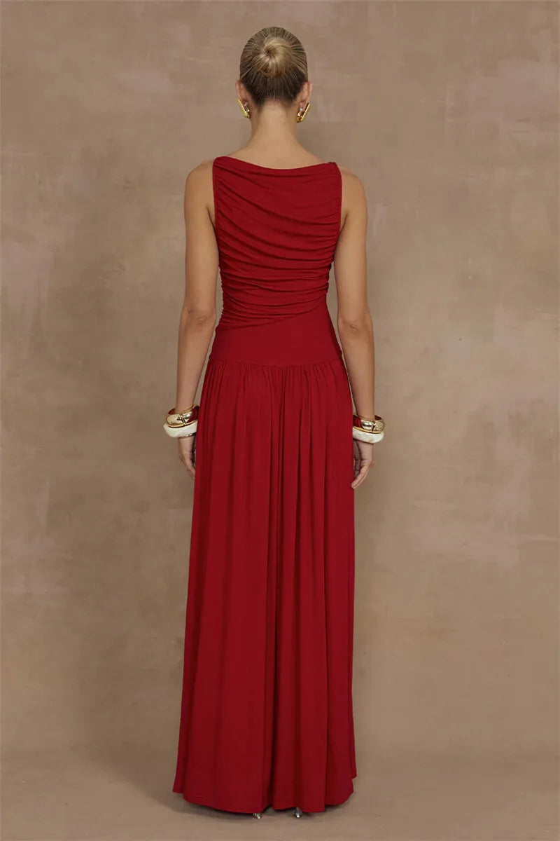 Elegant Sleeveless Maxi Dress