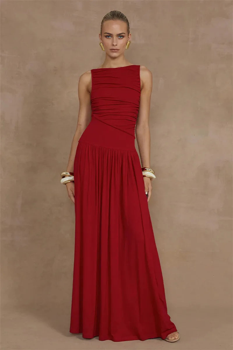Elegant Sleeveless Maxi Dress