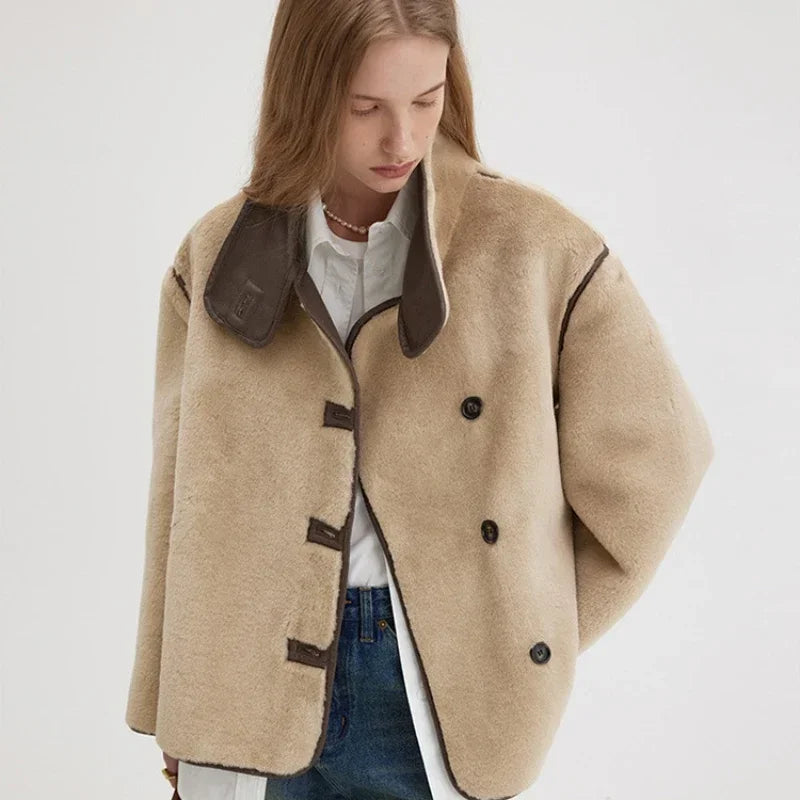 Faux Lamb Coat