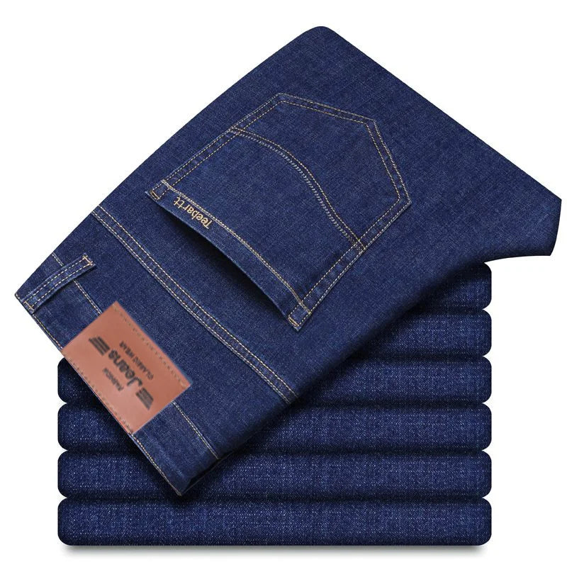 Men's Elastic Cotton Jeans