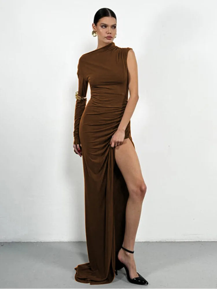 Elegant Single Sleeve Dress