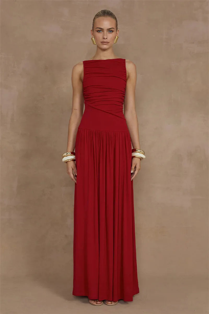 Elegant Sleeveless Maxi Dress