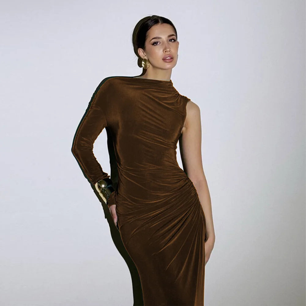 Elegant Single Sleeve Dress