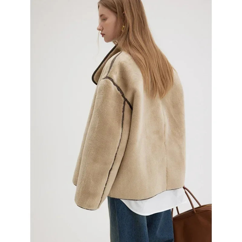Faux Lamb Coat
