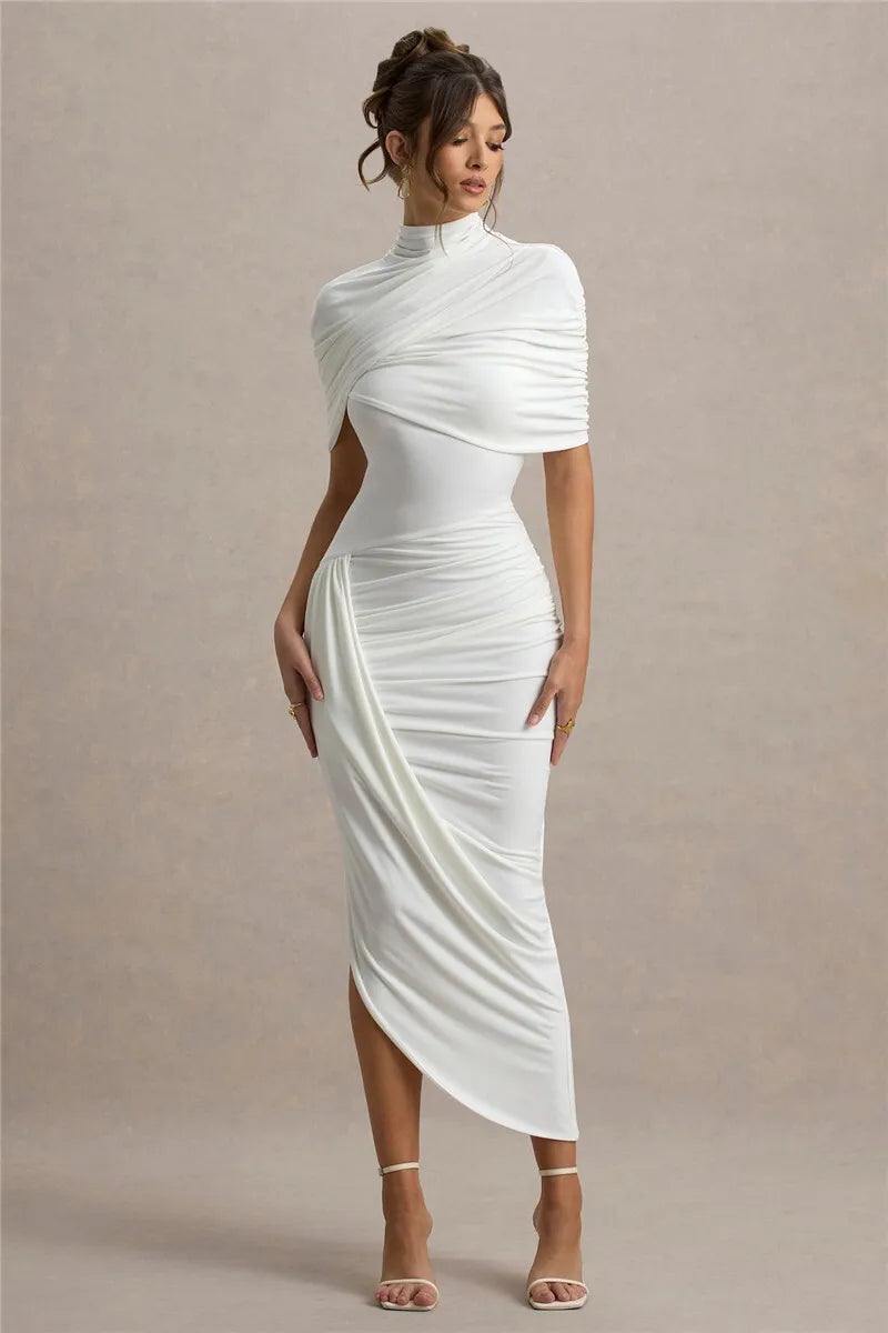 Slim High Waist Long Dress