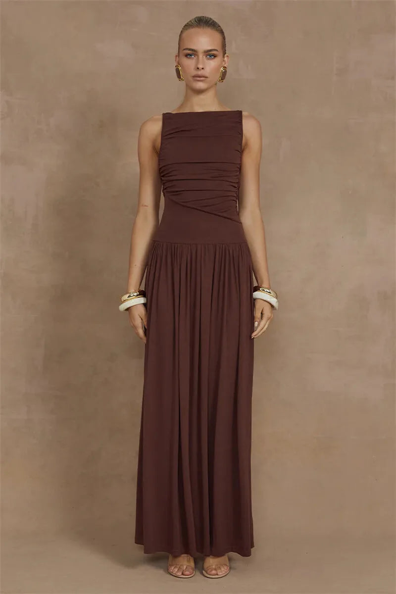 Elegant Sleeveless Maxi Dress