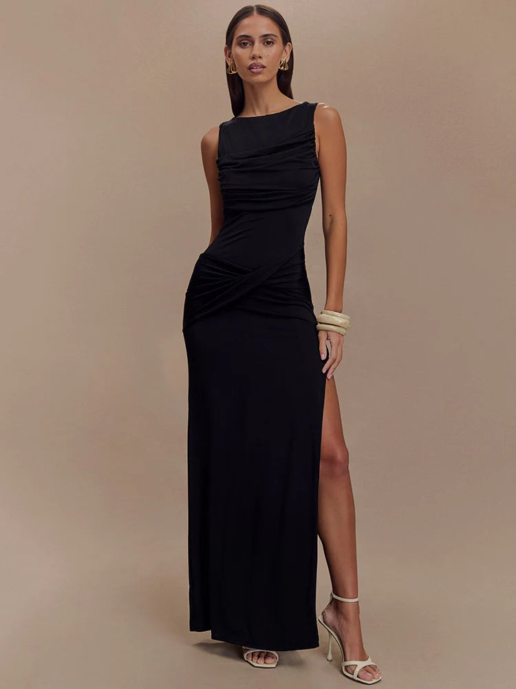 plit Bodycon  Long Dress Fashion