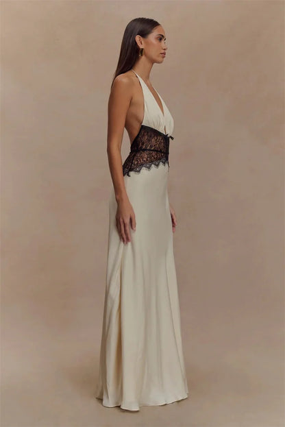 Sleeveless High Waist  Long Dress