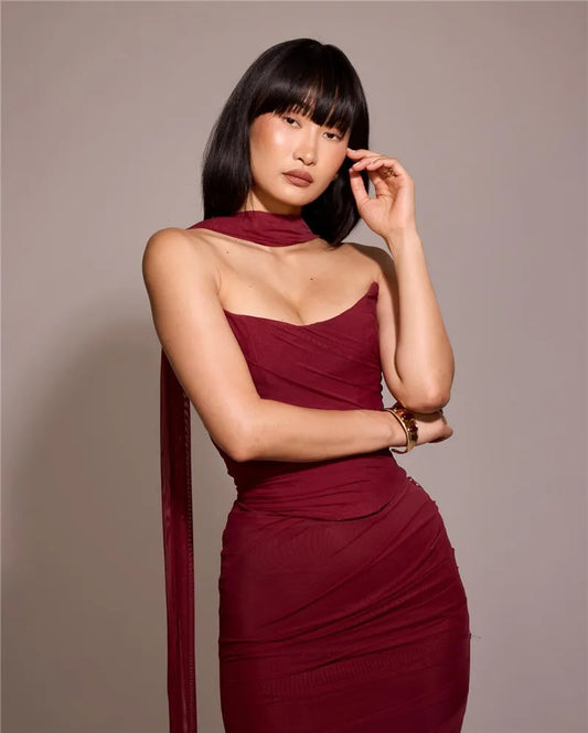 Two Piece Sets  Crop Tops And Maxi Skirt Sets