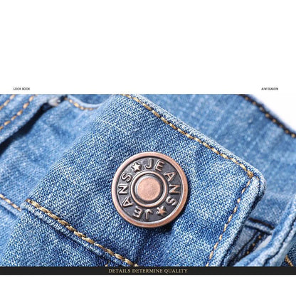 Men's Elastic Cotton Jeans