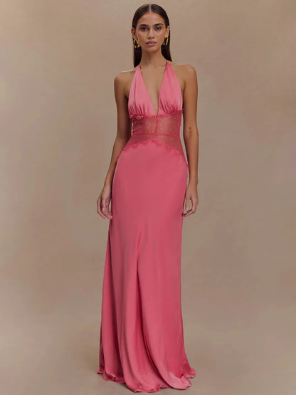 Sleeveless High Waist  Long Dress