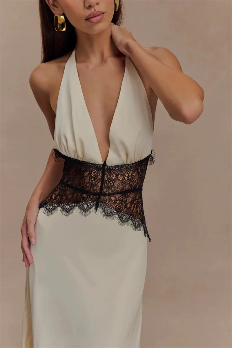 Sleeveless High Waist  Long Dress