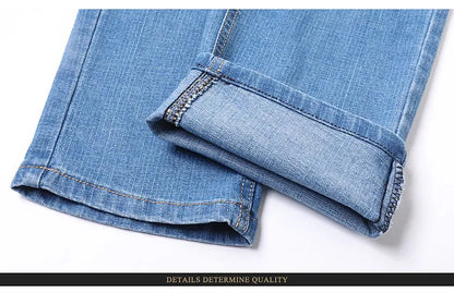 Men's Elastic Cotton Jeans