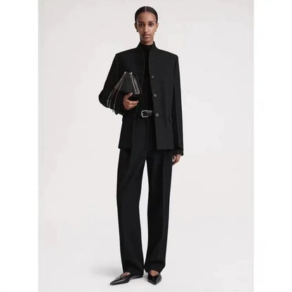 Breasted Straight Blazer