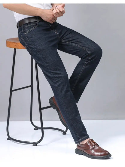 Men's Elastic Cotton Jeans