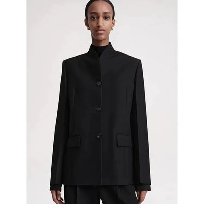 Breasted Straight Blazer