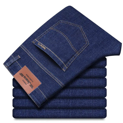 Men's Elastic Cotton Jeans