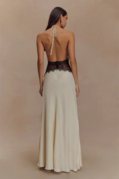 Sleeveless High Waist  Long Dress