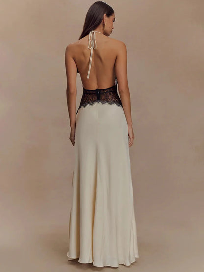Sleeveless High Waist  Long Dress