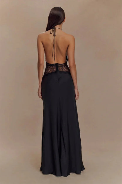 Sleeveless High Waist  Long Dress